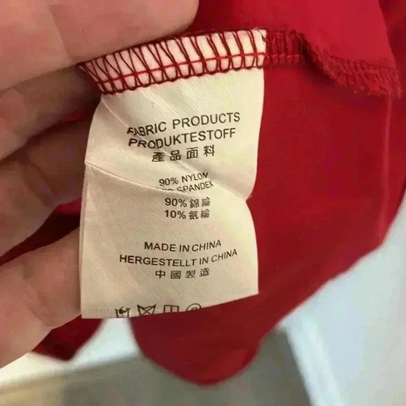 Miss May Lace Top Off Shoulder - A-line Dress - Holiday Red- Medium - Picture 6 of 6